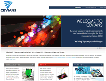 Tablet Screenshot of cevians.com